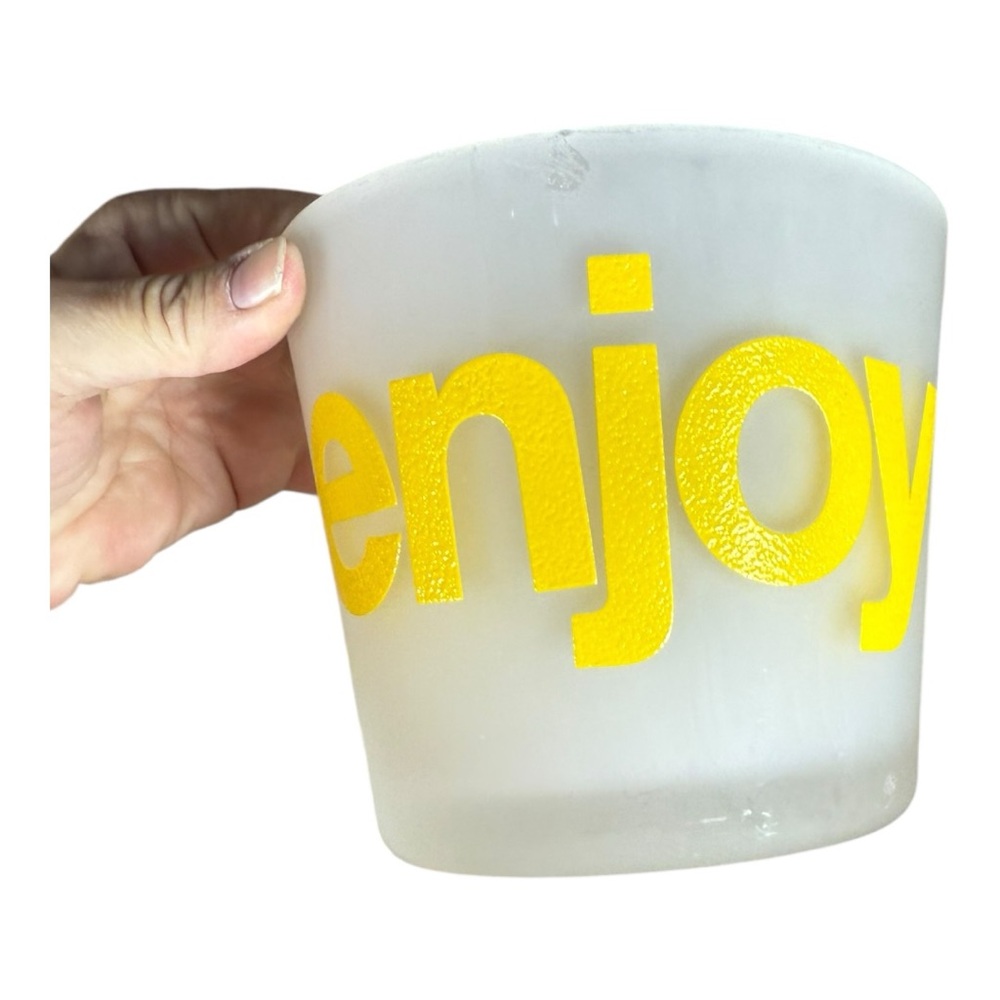 Vintage Morgan Glass Ice‎ Bucket
